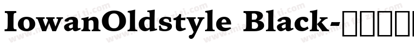 IowanOldstyle Black字体转换